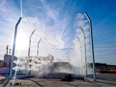 Jinsheng Mist Earthworm System Deployed ntawm Hunan Hongxing Beisheng Tsheb Disinfection Channel ...